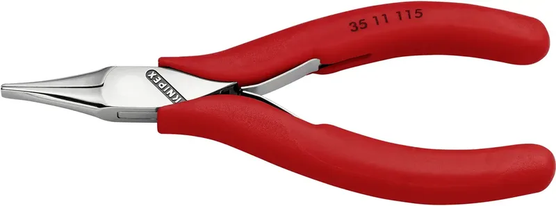 Knipex 35 11 115 Elektrotechnik und Feinwerktechnik Flachzange Gerade Werkzeugstahl 115 mm by Knipex – product image