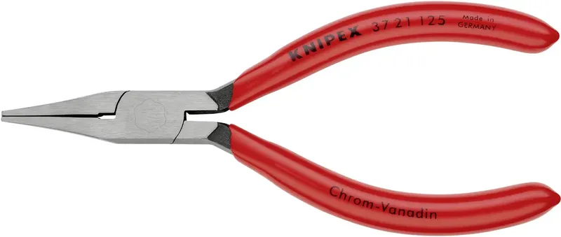 Knipex 37 21 125 Elektrotechnik und Feinwerktechnik Flachzange Gerade Werkzeugstahl 125 mm fra Knipex – produktbillede