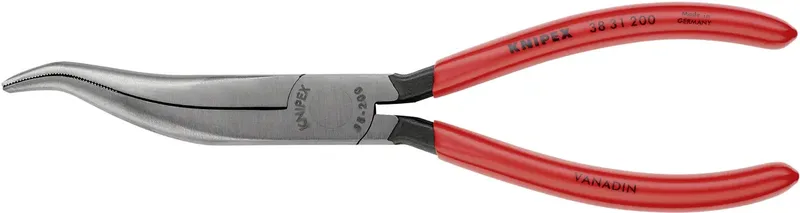 Knipex 38 31 200 Elektrotechnik und Feinwerktechnik Flachrundzange Gerade Vanadium Elektrostahl 200 mm by Knipex – product image