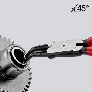 Knipex 44 31 J22 Borgveertang voor binnenringen 45° by Knipex, Red – product image 2 of 2