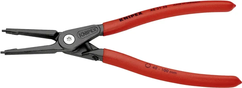 Knipex 48 31 J3 Pince pour circlips Adapté pour (pinces pour circlips) circlips intérieurs 40-100 mm Forme de la panne (détails) droite de Knipex – image du produit 2 sur 2