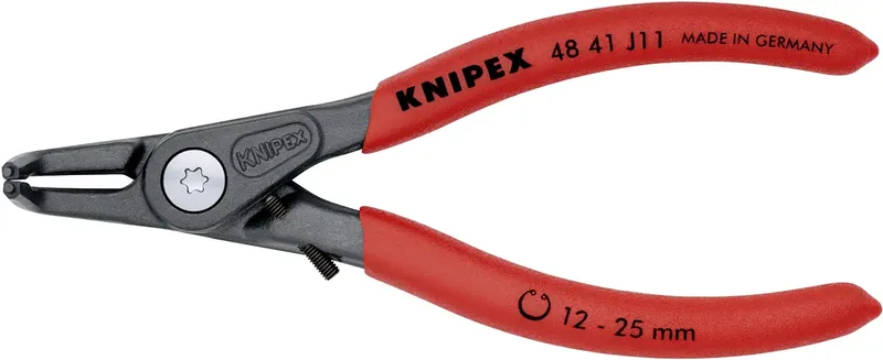 Knipex 48 41 J11 Pince pour circlips Adapté pour (pinces pour circlips) circlips intérieurs 12-25 mm Forme de la panne (détails) coudée 90° de Knipex – image du produit 2 sur 2