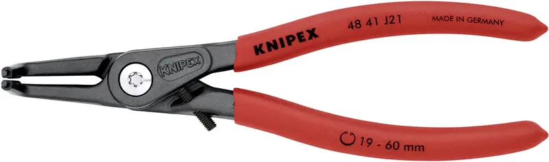 Knipex 48 41 J21 Pince pour circlips Adapté pour (pinces pour circlips) circlips intérieurs 16-60 mm Forme de la panne (détails) coudée 90° de Knipex – image du produit 2 sur 2