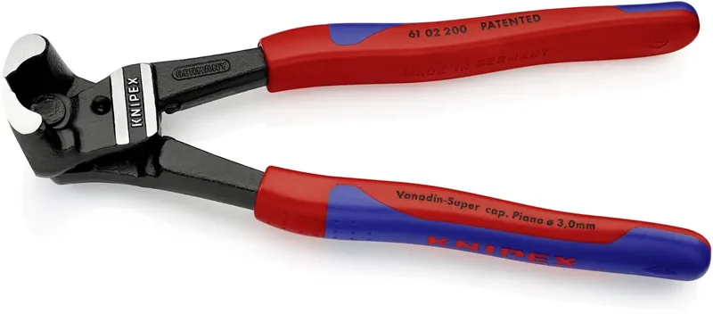 KNIPEX 61 02 200 Bolzen-Vornschneider hochübersetzt mit Kunststoff überzogen schwarz atramentiert 200 mm von Knipex – Produktbild 2 von 2