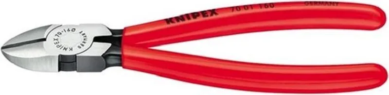 Knipex 70 01 180 Zijsnijtang Gepolijst/kunststof 180mm van Knipex, Rood – productafbeelding