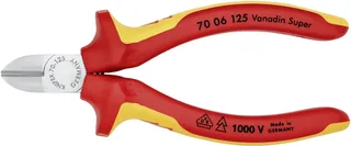 Knipex 70 06 125 Zijkniptang VDE Met facet 125 mm van Knipex – productafbeelding 1 van 2