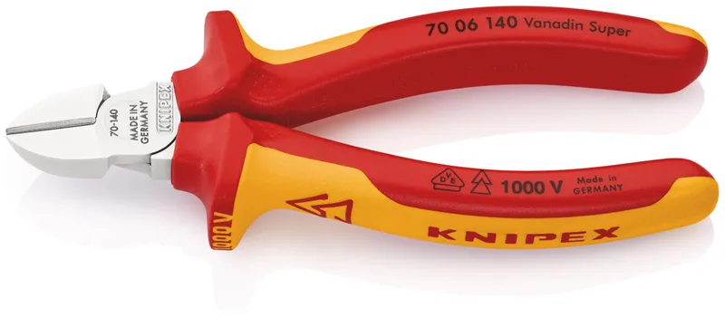 Knipex 70 06 140 Zijkniptang VDE Met facet 140 mm van Knipex – productafbeelding