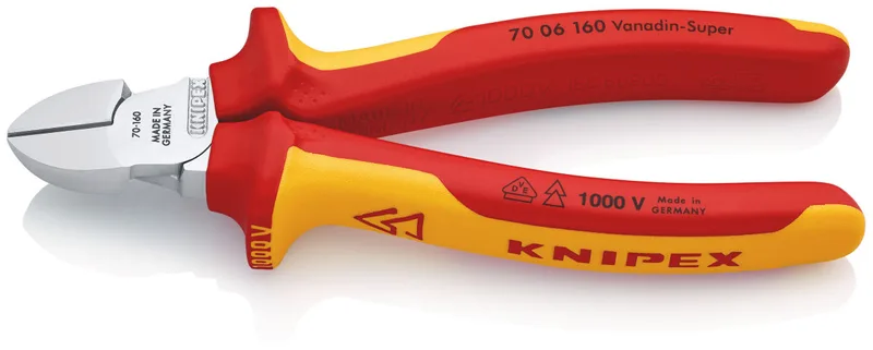 Knipex 70 06 160 Zijkniptang VDE Met facet 160 mm van Knipex – productafbeelding
