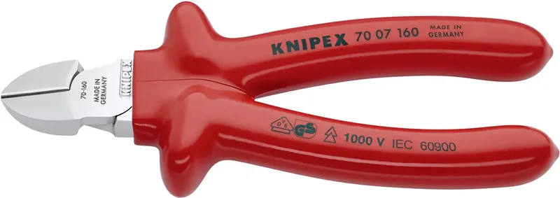 Knipex 70 07 160 VDE Seitenschneider mit Facette 160 mm by Knipex – product image