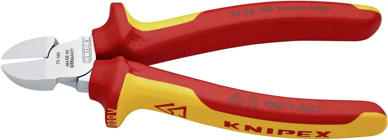 Knipex 70 26 160 VDE Seitenschneider mit Facette 160 mm by Knipex – product image