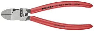 KNIPEX 72 01 160 KA Seitenschneider für Kunststoff runder Kopf mit Kunststoff überzogen 160 mm von Knipex – Produktbild 2 von 2