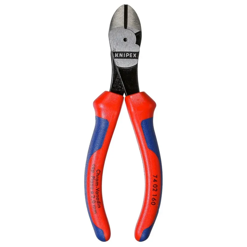 KNIPEX 74 02 160 Kraft-Seitenschneider 160 mm schwarz atramentiert poliert mit Mehrkomponenten-Hüllen von Knipex – Produktbild 2 von 2