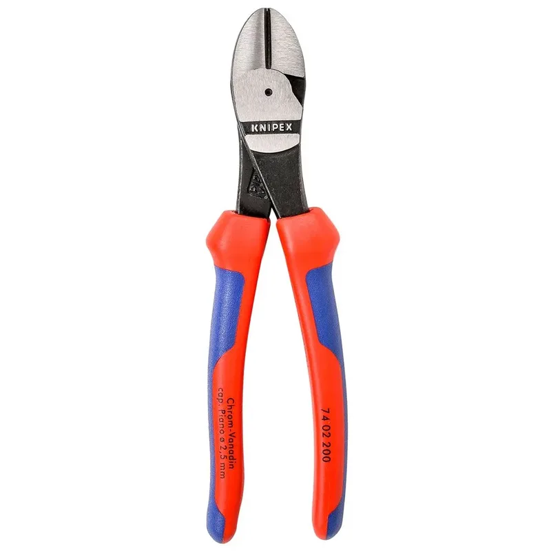 KNIPEX 74 02 200 Kraft-Seitenschneider 200 mm schwarz atramentiert poliert mit Mehrkomponenten-Hüllen by Knipex – product image 2 of 2