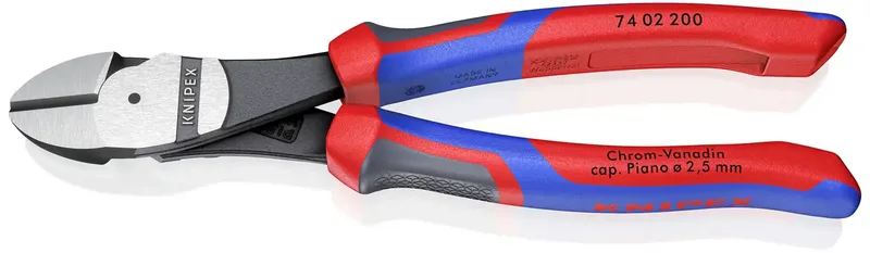 Knipex 74 02 200 Werkstatt Kraft-Seitenschneider mit Facette 200 mm de Knipex – image du produit
