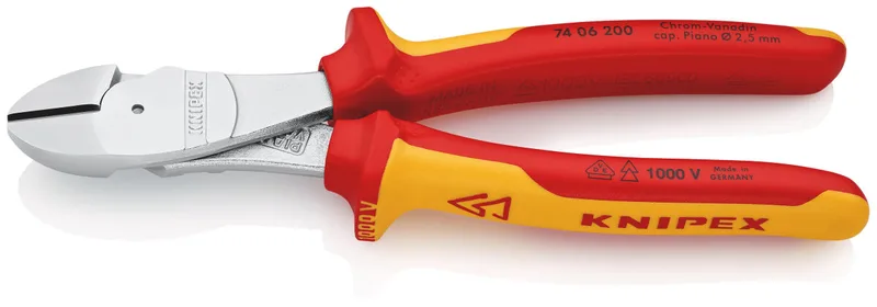 Pince Coupante Diagonale Isolée à Fort Effet De Levier 200 Mm de Knipex – image du produit 1 sur 2