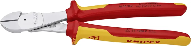 Knipex 74 06 250 VDE Kraft-Seitenschneider mit Facette 250 mm by Knipex – product image