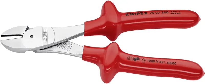 Knipex 74 07 200 VDE Kraft-Seitenschneider mit Facette 200 mm de Knipex – image du produit