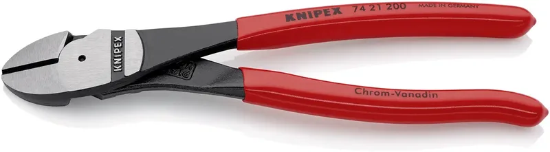 Knipex 74 21 200 Werkstatt Kraft-Seitenschneider mit Facette 200 mm by Knipex – product image