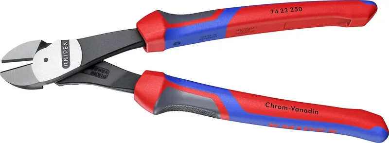 Knipex 74 22 250 Werkstatt Kraft-Seitenschneider mit Facette 250 mm de Knipex – image du produit