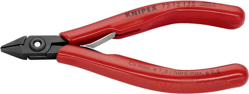 Knipex 75 12 125 Elektrotechnik und Feinwerktechnik Seitenschneider mit Facette 125 mm von Knipex – Produktbild