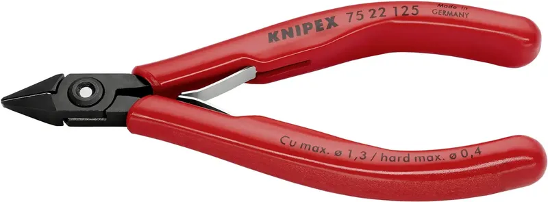 Knipex 75 22 125 Elektrotechnik und Feinwerktechnik Seitenschneider mit Facette 125 mm von Knipex – Produktbild