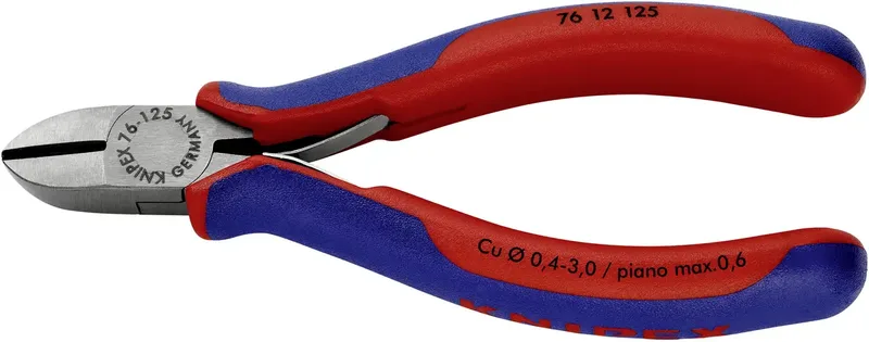 Knipex 76 12 125 Elektrotechnik und Feinwerktechnik Seitenschneider mit Facette 125 mm von Knipex – Produktbild