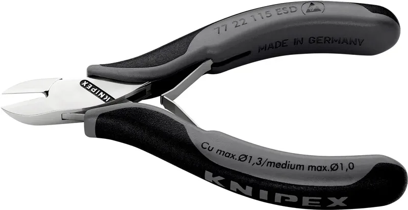 Knipex 77 22 115 ESD ESD Seitenschneider ohne Facette 115 mm by Knipex – product image