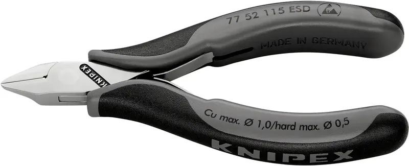 Knipex 77 52 115 ESD ESD Seitenschneider mit Facette 115 mm by Knipex – product image