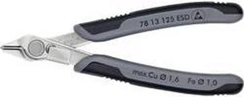Knipex 78 13 125 ESD Zijsnijtang INOX 54 HRC 125mm ESD by Knipex, Kleurloos – product image 1 of 2
