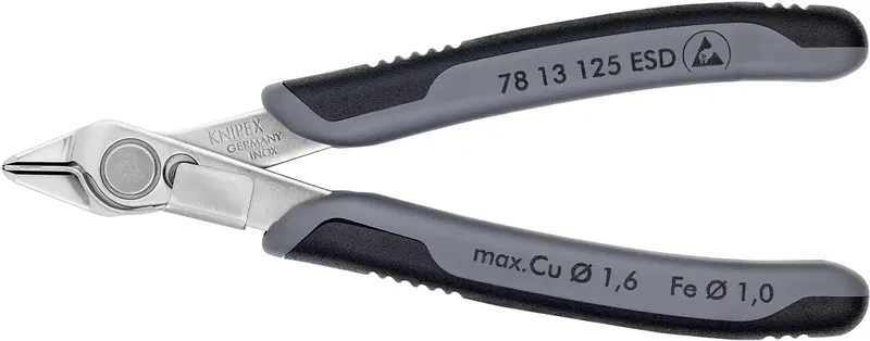Knipex 78 13 125 ESD Zijsnijtang INOX 54 HRC 125mm ESD by Knipex, Kleurloos – product image 2 of 2
