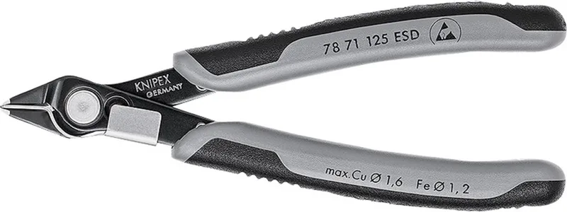 Knipex 78 71 125 ESD Zijsnijtang 64 HRC + draadklem 125mm ESD de Knipex, Kleurloos – image du produit 1 sur 2