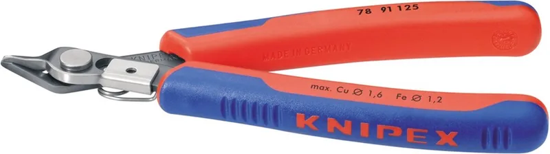 Knipex 78 91 125 Zijsnijtang 64 HRC + draadklem 125mm von Knipex, Kleurloos – Produktbild