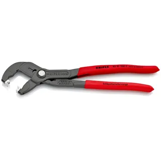 Schlauchschellenzange Gesamt-L.250mm Kopf grau atram.Ku.-Überzug KNIPEX von Knipex – Produktbild 4 von 6