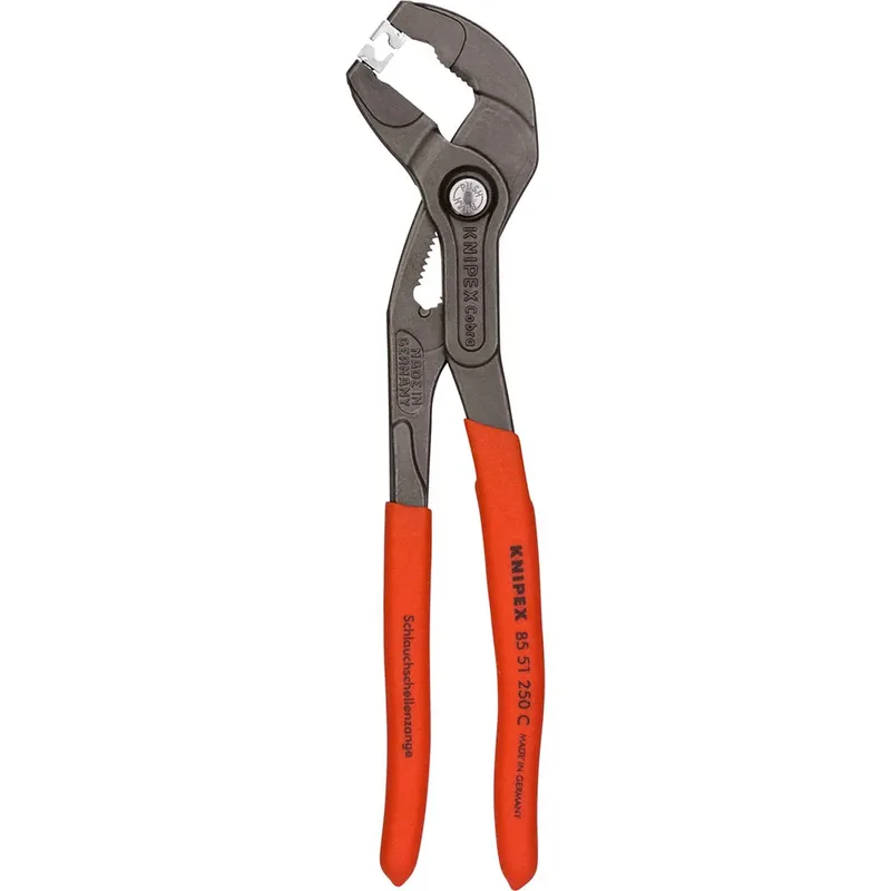 Schlauchschellenzange Gesamt-L.250mm Kopf grau atram.Ku.-Überzug KNIPEX von Knipex – Produktbild 3 von 6