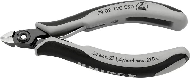Knipex 79 02 120 ESD ESD Seitenschneider mit Facette 120 mm by Knipex – product image