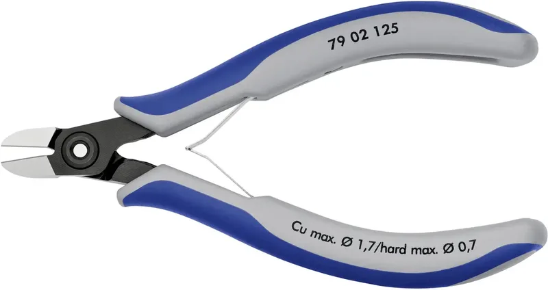 Knipex 79 02 125 Elektrotechnik und Feinwerktechnik Seitenschneider mit Facette 125 mm von Knipex – Produktbild