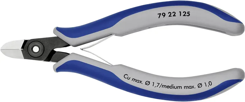 Knipex 79 22 125 Elektrotechnik und Feinwerktechnik Seitenschneider ohne Facette 125 mm by Knipex – product image