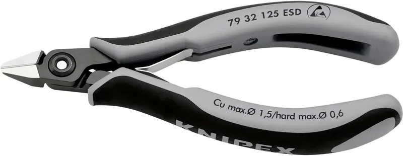 Knipex 79 32 125 ESD ESD Seitenschneider mit Facette 125 mm von Knipex – Produktbild