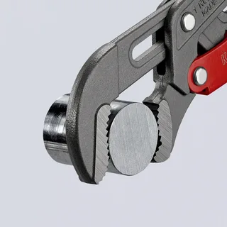 KNIPEX 83 61 010 Rohrzange S-Maul mit Schnelleinstellung mit Kunststoff überzogen grau pulverbeschichtet 330 mm von Knipex – Produktbild 2 von 2