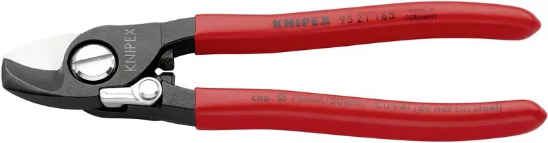 Knipex 95 21 165 Pince coupe-câbles Adapté pour (technique disolation) câbles en alu et en cuivre, à 1 ou plusieurs fils 15 mm 50 mm² de Knipex – image du produit