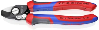 Knipex 95 22 165 Kabelschere Geeignet für (Abisoliertechnik) Alu- und Kupferkabel, ein- und mehrdrähtig 15 mm 50 mm² 0 fra Knipex – produktbillede 1 af 3