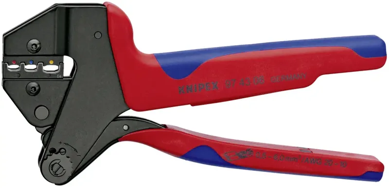 Knipex 97 43 06 Crimpzange Isolierte Kabelschuhe, Isolierte Steckverbinder 0.5 bis 6 mm² by Knipex – product image