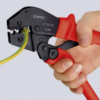 Knipex 97 52 04 Crimpzange Unisolierte, offene Steckverbinder 0.1 bis 2.5 mm² by Knipex – product image 1 of 2