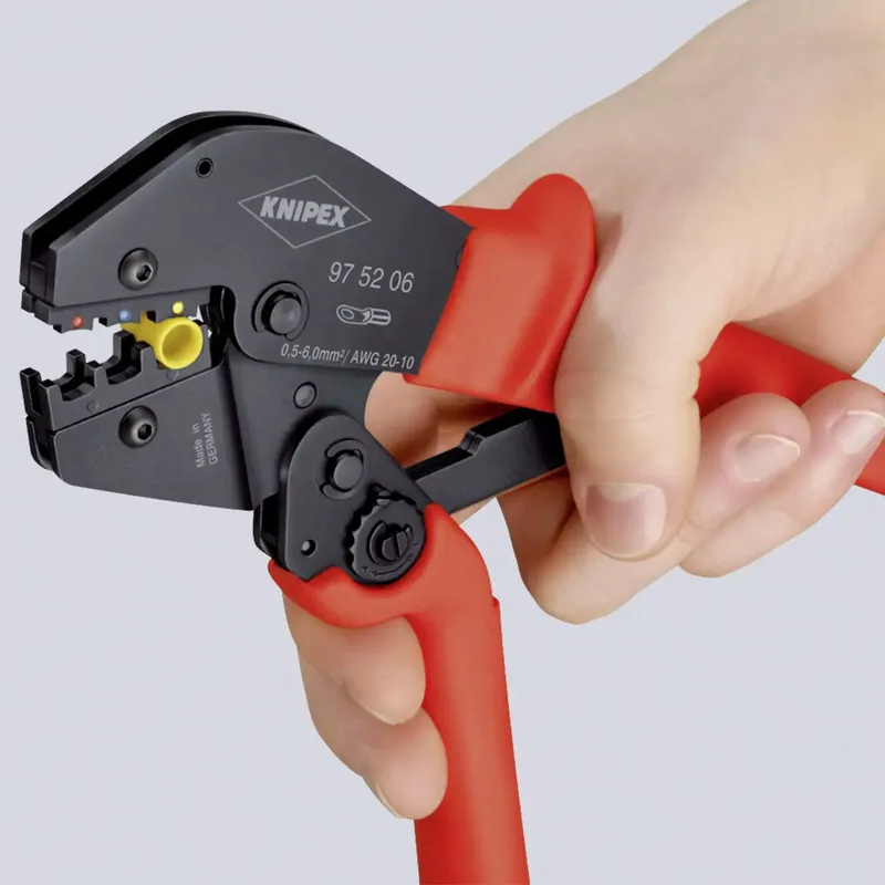 Knipex 97 52 08 Crimpzange Aderendhülsen 0.25 bis 6 mm² by Knipex – product image