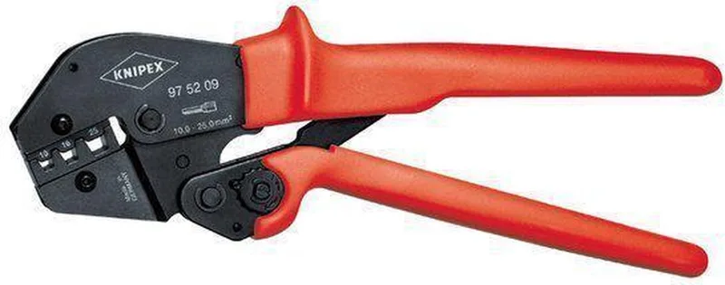 Knipex 97 52 09 SB krimptang 250mm, tweehandsbediening, zwart/rood de Knipex, Noir – image du produit