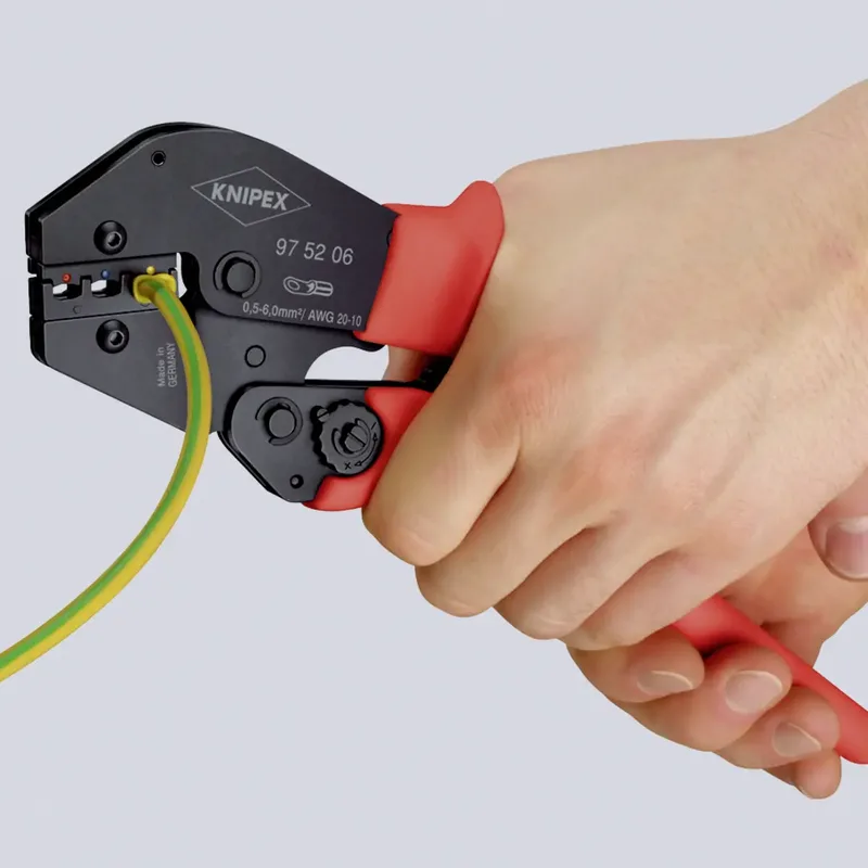 Knipex 97 52 23 Crimpzange Unisolierte Kabelschuhe, Steckverbinder 16 bis 25 mm² de Knipex – image du produit
