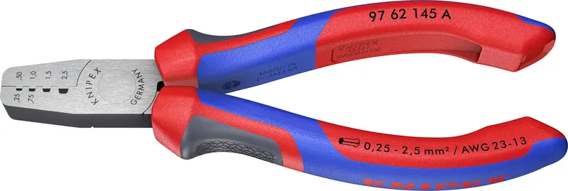 Knipex 97 62 145 A Crimpzange Aderendhülsen 0.25 bis 2.5 mm² by Knipex – product image 1 of 3