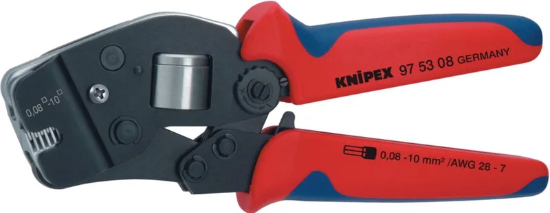 Knipex 97 53 08 Pince à sertir pour embouts de câble 0.08 à 10 mm² de Knipex, Kleurloos – image du produit