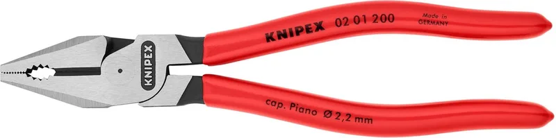 Kracht-combinatietang - 0201200 de Knipex, Rouge – image du produit