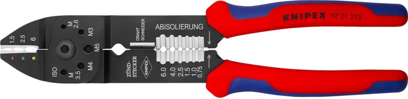 Krimptang geïsoleerde kabelschoenen - 97 21 215 von Knipex, Kleurloos – Produktbild 1 von 2